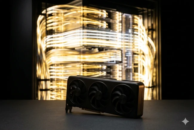 Conceptual representation of NVIDIA prioritizing AI datacenter servers over consumer gaming GPUs in 2026.