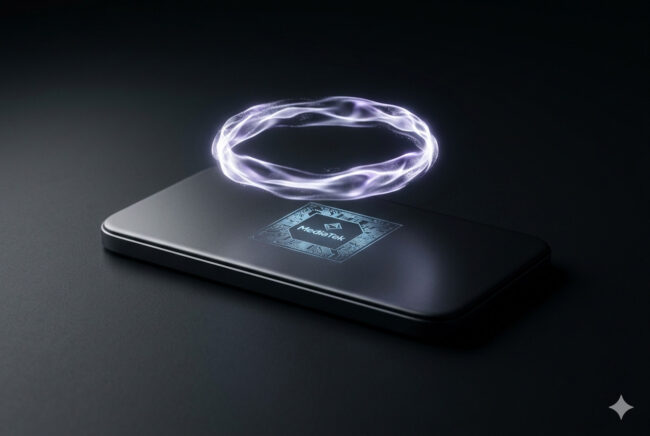 Concept visual of the rumored OpenAI smartphone powered by the MediaTek Dimensity 9600 processor.