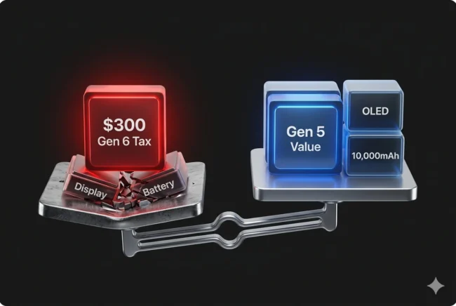 Data visualization showing how the exorbitant $300 cost of the Snapdragon 8 Elite Gen 6 ruins the Bill of Materials (BOM) budget for $500 flagship killer smartphones.