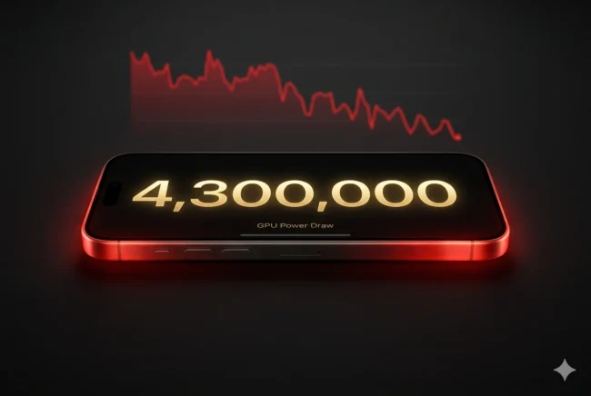 Concept render of a smartphone overheating despite showing a massive AnTuTu benchmark score, illustrating the disconnect between peak scores and sustained gaming performance.